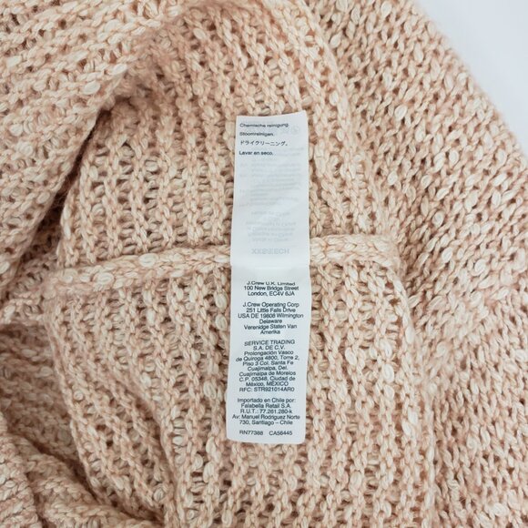 Madewell XXS Pale Apricot Sweater Women Top Cotton Alpaca Pink Peach Fall NWT - Picture 8 of 16